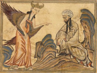 Muhammad reçoit la révélation de l’ange Gabriel.